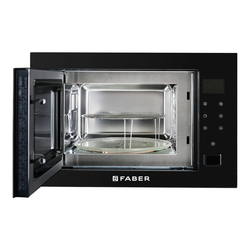 Faber FBIMWO 25 SG Built-in Microwave Oven – 25L Black Finish, Electronic Push Button Control, Grill Cooking, 8 Auto Cook Menus, Energy Efficient-6