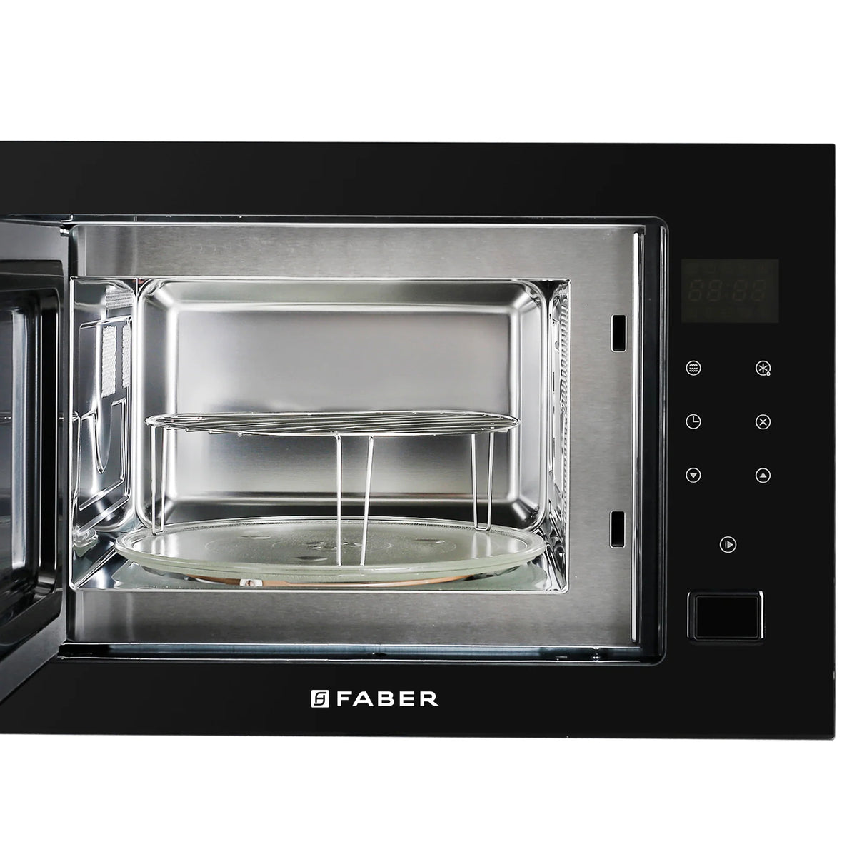 Faber FBIMWO 25 SG Built-in Microwave Oven – 25L Black Finish, Electronic Push Button Control, Grill Cooking, 8 Auto Cook Menus, Energy Efficient-3