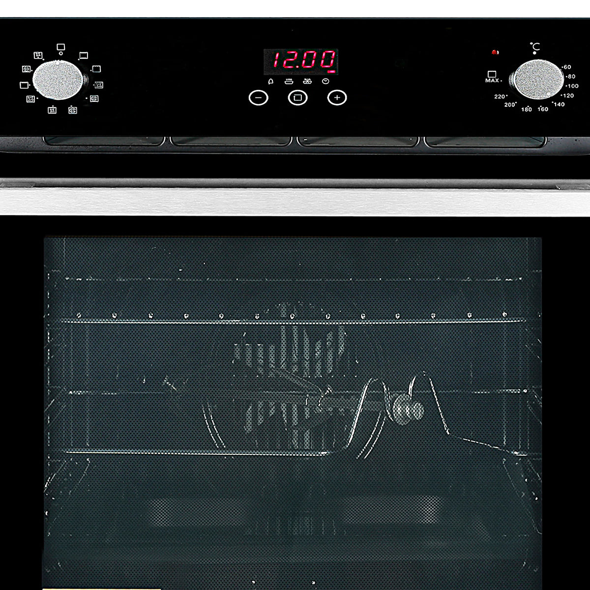 Faber FBIO 80L 10F GLM Built-in Oven – 80L Black Mirror Glass, 10 Cooking Functions, Sensor Touch + Knob Control, Digital Timer, Energy Efficient-3
