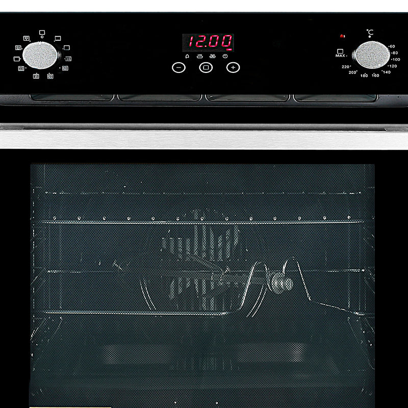 Faber FBIO 80L 10F GLM Built-in Oven – 80L Black Mirror Glass, 10 Cooking Functions, Sensor Touch + Knob Control, Digital Timer, Energy Efficient-3