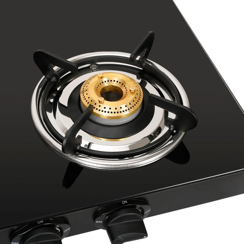 Faber Cooktop Power 4BB BK – 4 Burner Gas Cooktop with Brass Burners | MS Powder Coated Finish | Manual Ignition-5