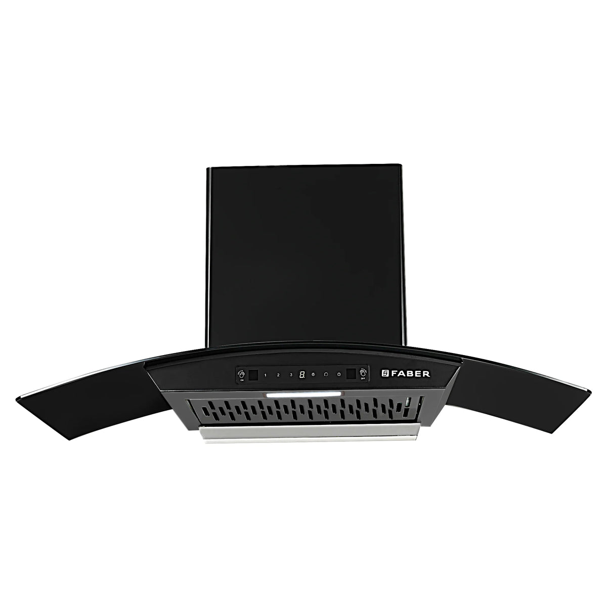 Faber Zest IN HC SC FL BK 90 cm Wall-Mounted Chimney – 1200 m³/hr Suction, Filterless Auto-Clean & Touch/Gesture Control