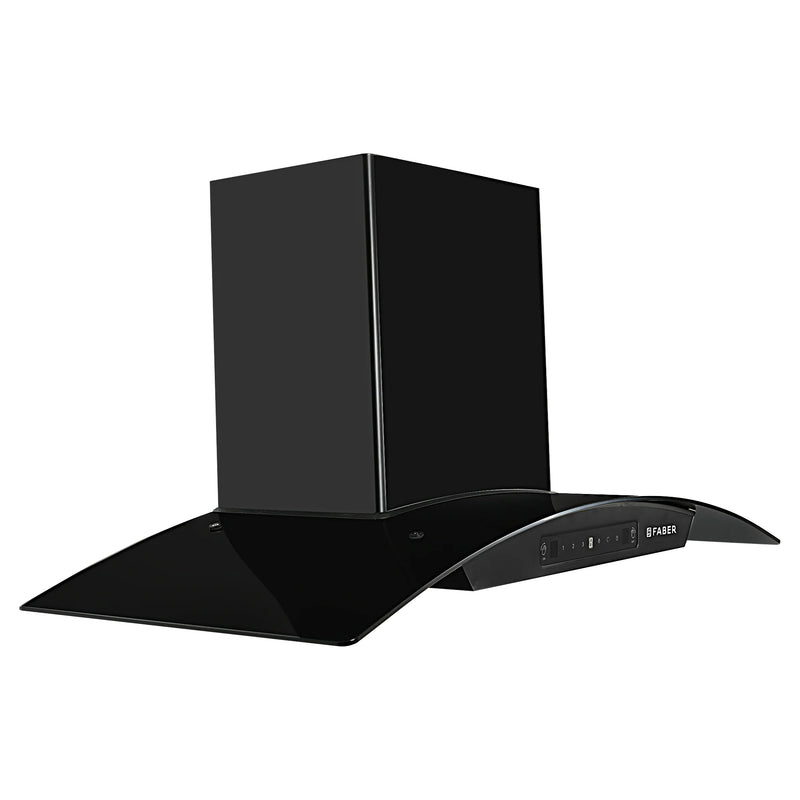 Faber Zest IN HC SC FL BK 90 cm Wall-Mounted Chimney – 1200 m³/hr Suction, Filterless Auto-Clean & Touch/Gesture Control-4