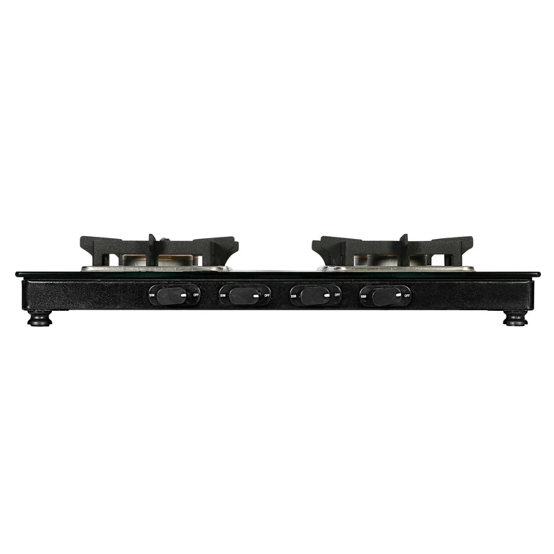 Faber Cooktop Remo 4BB BK – 4 Burner Manual Gas Cooktop with Brass Burners & Jumbo Burner | MS Powder Coated Finish-4