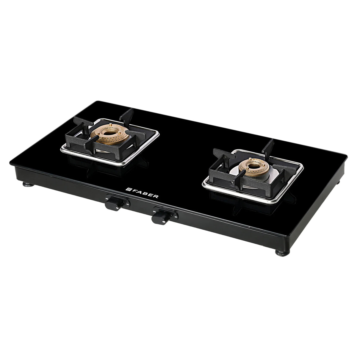 Faber Cooktop Remo 2BB BK – 2 Burner Manual Gas Cooktop with Brass Burners & Jumbo Burner | MS Powder Coated Finish-3