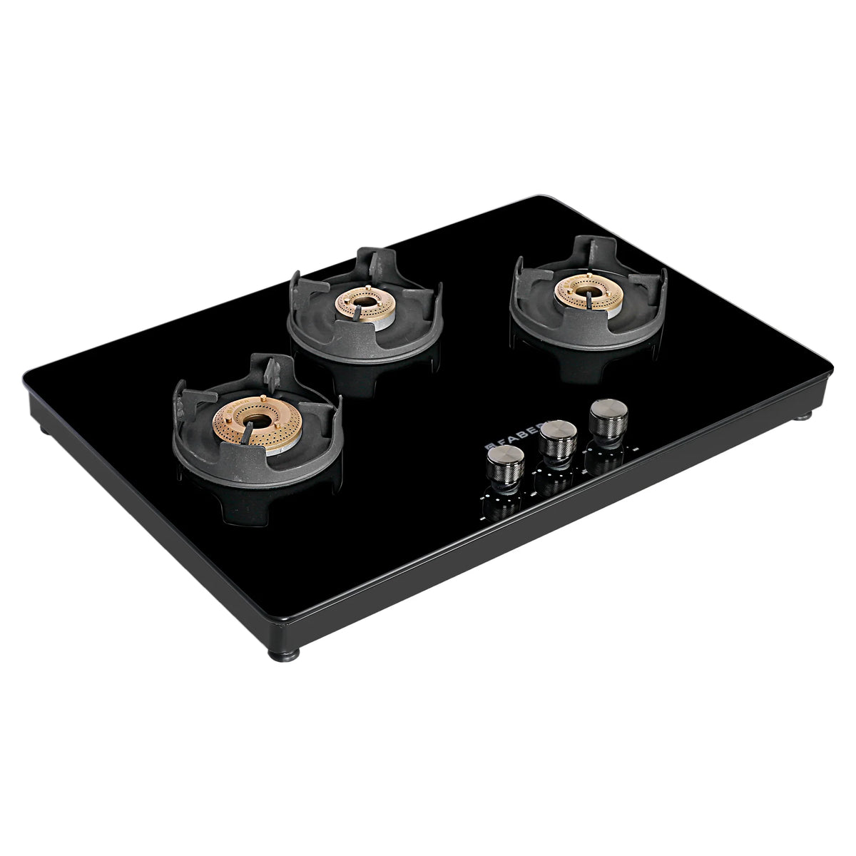 Faber NIOS DLX 753 BB BK Gas Cooktop – 75cm 3 Burner, Brass Burners, Powder Coated Finish, Manual Ignition-3