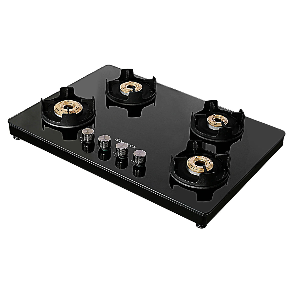 Faber NIOS DLX 754 BB BK Gas Cooktop – 75cm 4 Burner, Brass Burners, Powder Coated Finish, Manual Ignition-3