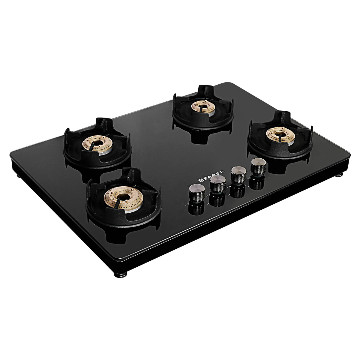 Faber NIOS DLX 754 BB BK Gas Cooktop – 75cm 4 Burner, Brass Burners, Powder Coated Finish, Manual Ignition-5