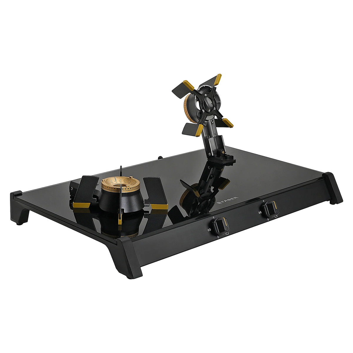 Faber HOB COOKTOP GENIUS 752 BK – 75cm 2 Burner Gas Hob, Brass Burners, Manual Ignition, Black Matte Finish-6