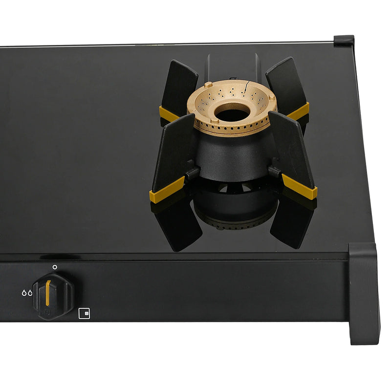 Faber HOB COOKTOP GENIUS 752 BK – 75cm 2 Burner Gas Hob, Brass Burners, Manual Ignition, Black Matte Finish-10
