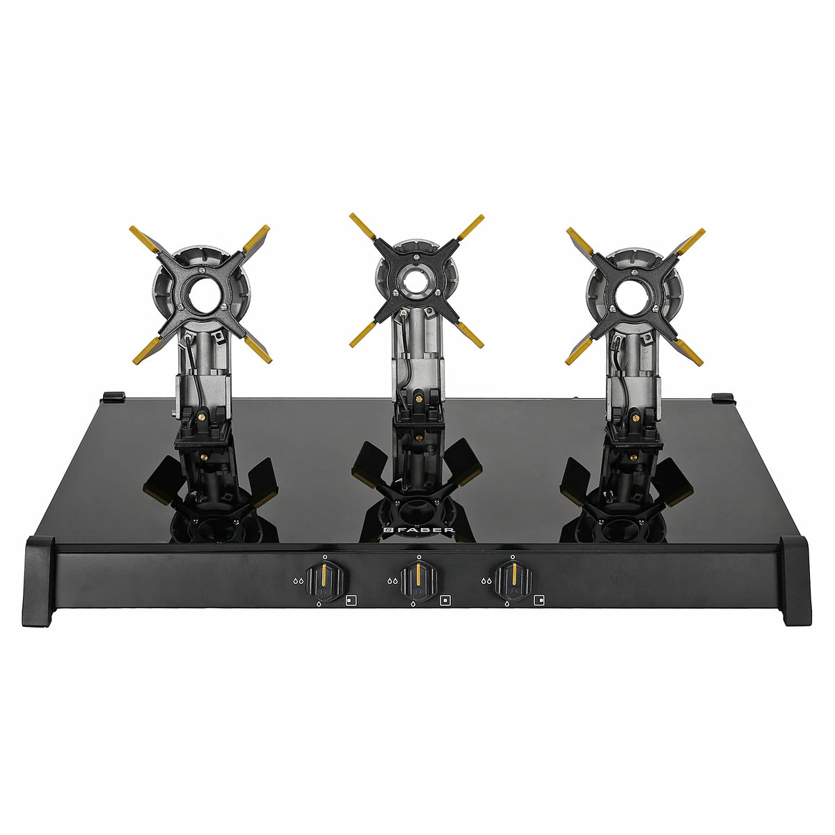 Faber HOB COOKTOP GENIUS 753 AI BK – 75cm 3 Burner Gas Hob, Brass Burners, Auto Ignition, Black Glass Finis-9
