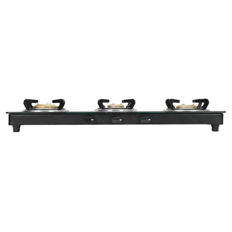 Faber Cooktop Spark 3BB BK – 3 Burner Gas Cooktop with Brass Burners & Jumbo Burner | 6mm Toughened Glass | Manual Ignition-7