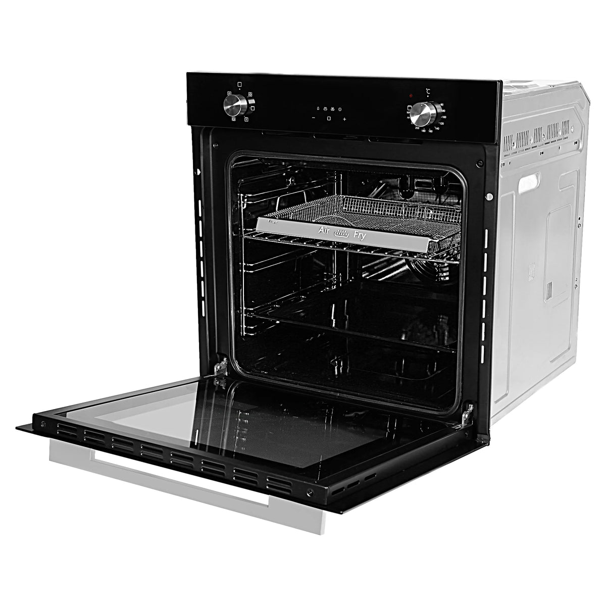 Faber FBIO 83L 6F AF BK Built-in Oven – 83L Black Glass, 6 Cooking Functions, Sensor Touch Control, 3D Hot Air Circulation, Air Fry, Energy Efficient-9