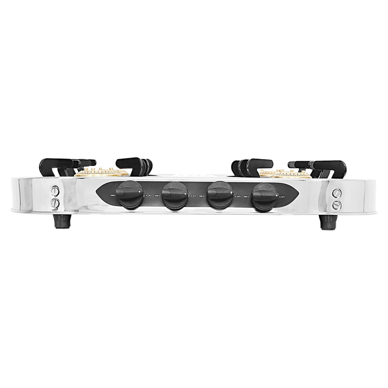 Faber HOB COOKTOP CRYSTAL 4BB SS – 60cm 4 Burner Gas Cooktop, Brass Burners, Stainless Steel Finish, Manual Ignition-5