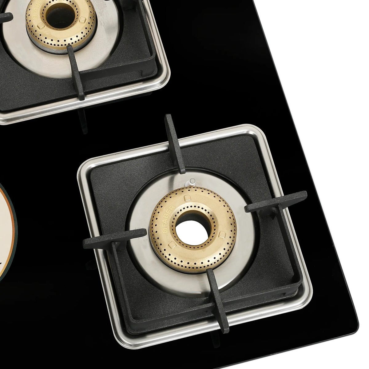 Faber Cooktop Remo XL 4BB AI – 4 Burner Auto Ignition Gas Cooktop with Brass Burners & Jumbo Burner | MS Powder Coated Finish-4