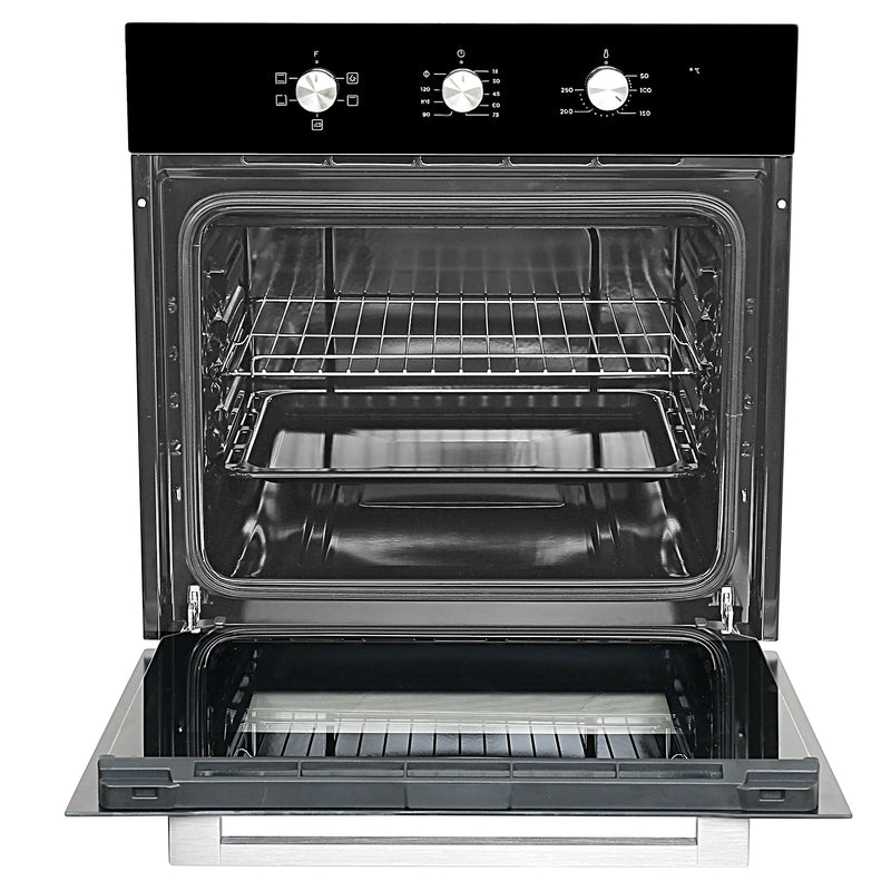 Faber FBIO 80L 5F BK Built-in Oven – 80L Black Glass, 5 Cooking Functions, Pull Knob Control, Convection Cooking, Energy Efficient-7