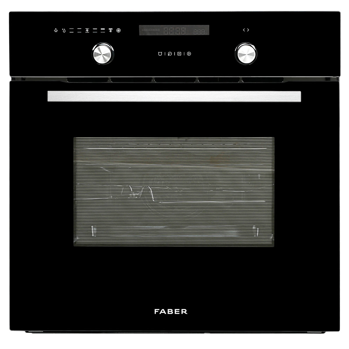 Faber FBIO 82L 10F BK with ART Built-in Oven – 82L Black Glass, 10 Cooking Functions, 3D Hot Air, Anti-Scald, Energy Efficient