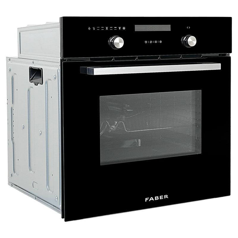 Faber FBIO 82L 10F BK with ART Built-in Oven – 82L Black Glass, 10 Cooking Functions, 3D Hot Air, Anti-Scald, Energy Efficient-7