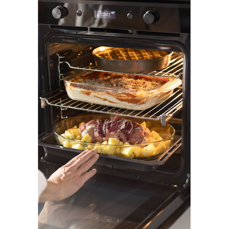 Franke Mythos FMY 98 P BK Built-in Pyrolytic Oven (73L, Black Glass, A+ Energy, 10 Functions, LCD Display, Self-Cleaning, Soft Close Door)-9
