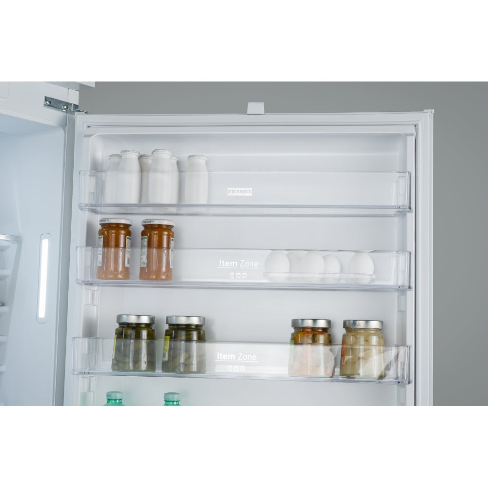 Franke Mythos FCB 400 V NE E Built-in Refrigerator (400L, Bottom Freezer, Fast Cool & Freeze, EasyFrost, 35dB, White)-3