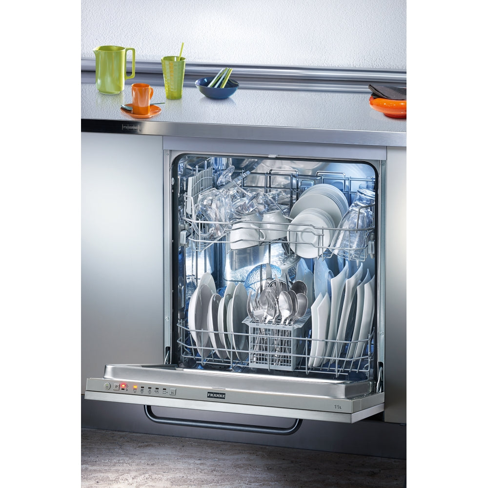 Franke FDW 613 E5P F Built-in Fully Integrated Dishwasher (13 Place Settings, 5 Programs, 49 dB, Static Drying, Overflow Protection)