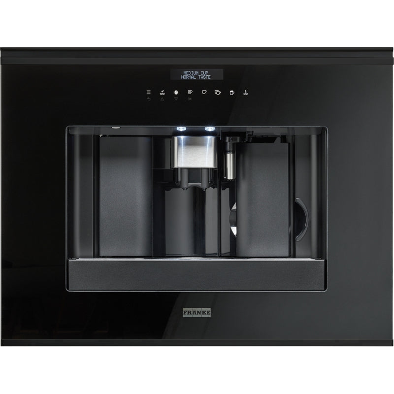 Franke Mythos FMY 45 CM BK Built-in Coffee Machine (Bean to Cup, Milk Frother, LCD Display, 200g Bean Container, Black)-1