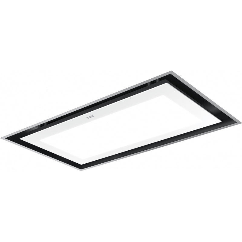Franke Mythos Full Light FCMY 90 C WHG A FL Ceiling Hood (900mm) – 720 m³/h, Stainless Steel & White Glass, LED Panel, WiFi Enabled, Remote Control, Energy Class A-1