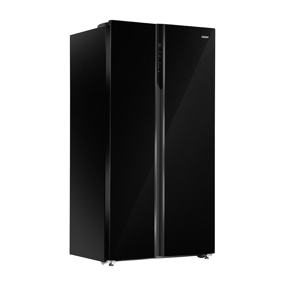 Haier 602L 3 Star Black Glass 2 Door Smart Convertible Side-by-Side Refrigerator | HRS-682KGU1-5