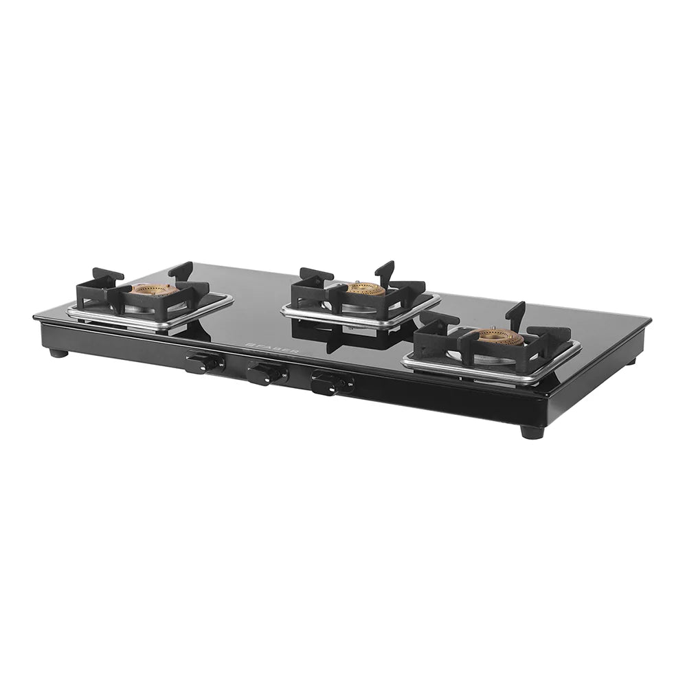 Faber Cooktop Remo 3BB BK – 3 Burner Manual Gas Cooktop with Brass Burners & Jumbo Burner | MS Powder Coated Finish-3