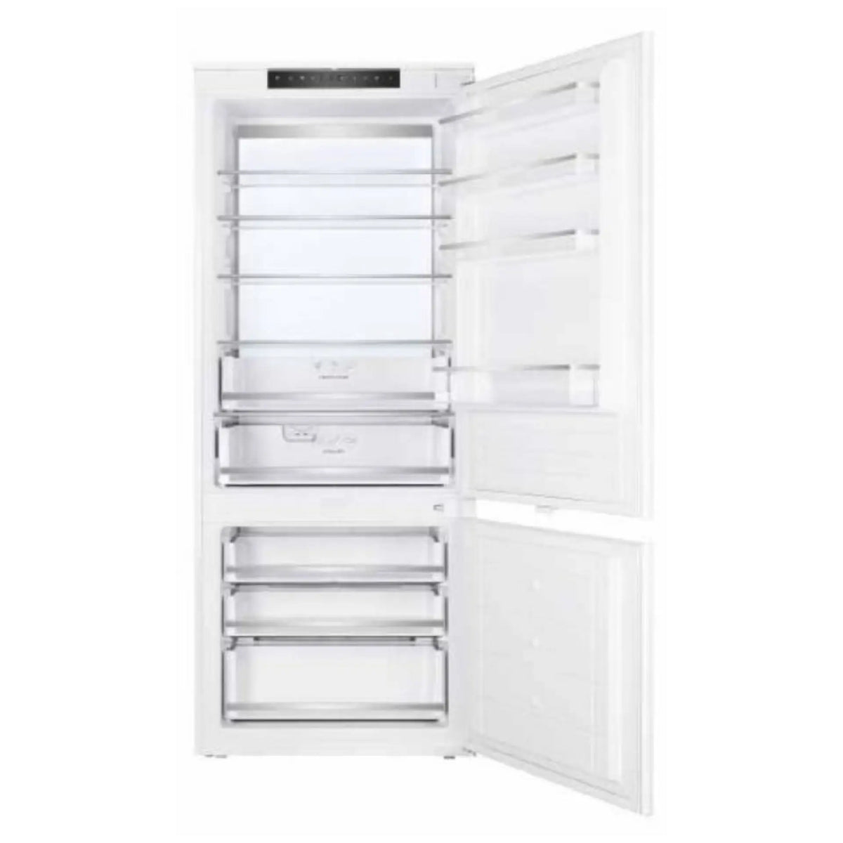 Carysil Built-in Combi Refrigerator 75 | 341 L Capacity | Frost Free | LED Control Display | 4 Glass Shelves | Integrated Kitchen Fridge