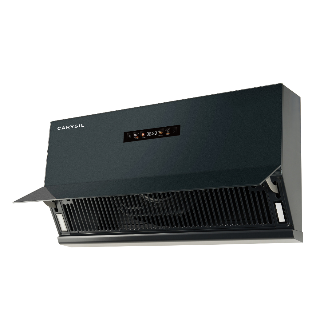 Carysil Split BLDC 90 Chimney | 1800 m³/h Suction | BLDC Motor 250W | Filterless Auto Clean Kitchen Chimney with Touch Control (Matt Black)-3