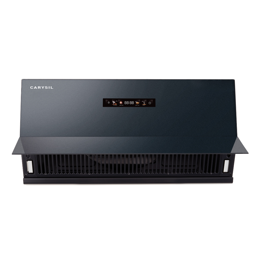 Carysil Split BLDC 90 Chimney | 1800 m³/h Suction | BLDC Motor 250W | Filterless Auto Clean Kitchen Chimney with Touch Control (Matt Black)-6