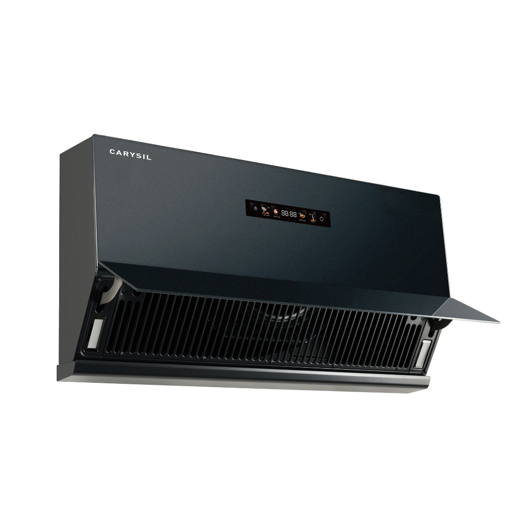 Carysil Split BLDC 90 Chimney | 1800 m³/h Suction | BLDC Motor 250W | Filterless Auto Clean Kitchen Chimney with Touch Control (Matt Black)-9