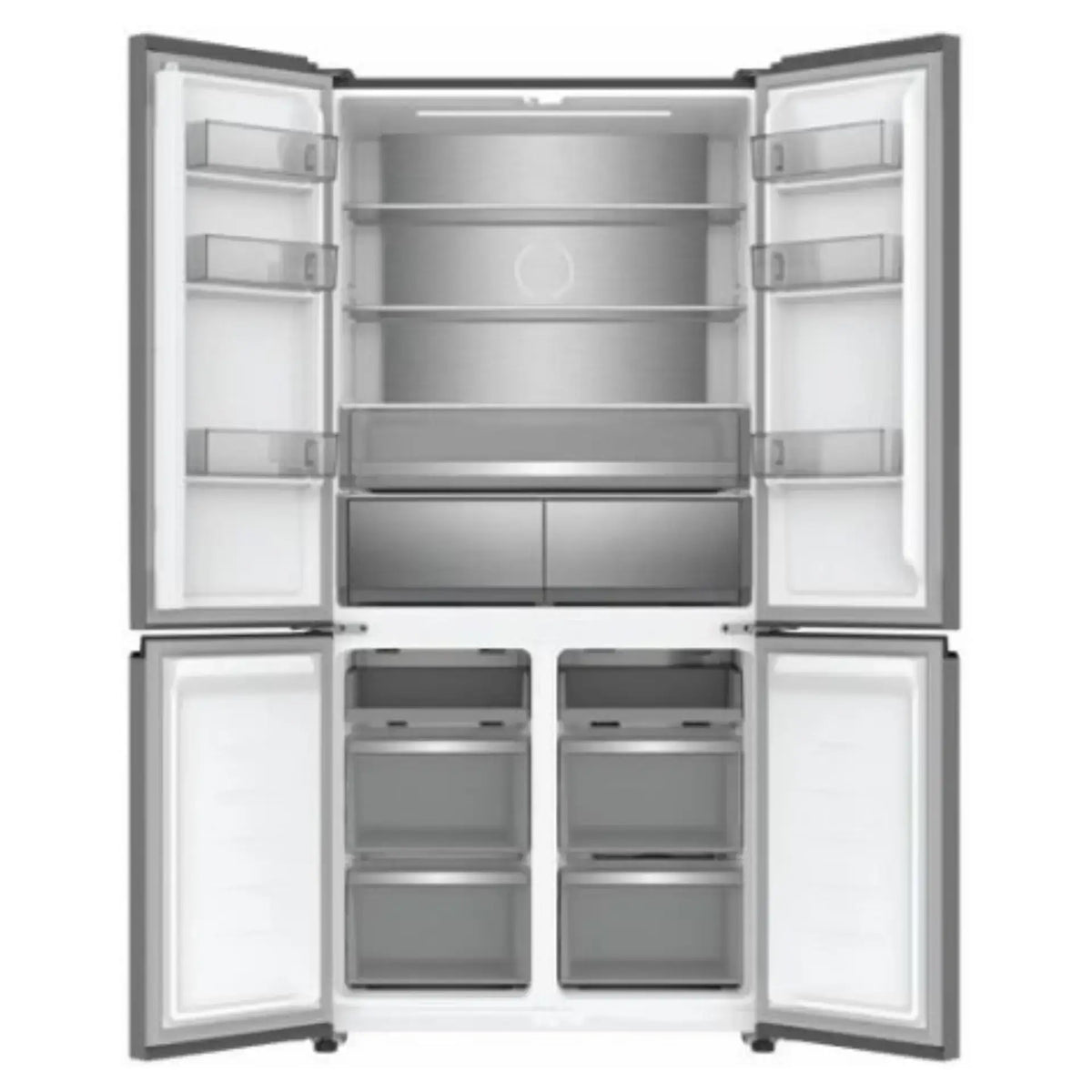 Carysil 90 cm Slot-In Free Standing Refrigerator | 503 L Capacity | 4 Door | Frost Free | Inox Finish | Large Family Refrigerator