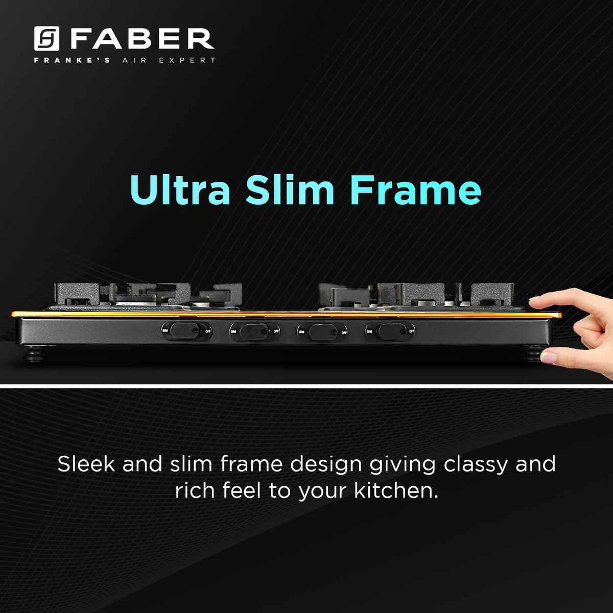 Faber HOB COOKTOP Prince Plus 4BB BK – 4 Burner Gas Cooktop with Brass Burners, Jumbo Burner, Diamond Coated Finish-10