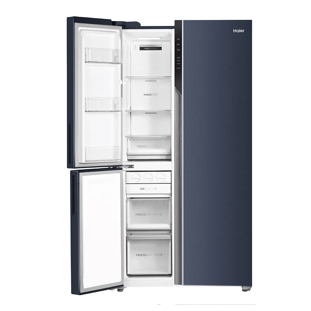 HAIER 598L 3-DOOR SIDE-BY-SIDE REFRIGERATOR – GRAPHITE BLACK HRT-683GKU1-3