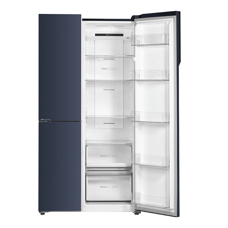 HAIER 598L 3-DOOR SIDE-BY-SIDE REFRIGERATOR – GRAPHITE BLACK HRT-683GKU1-4