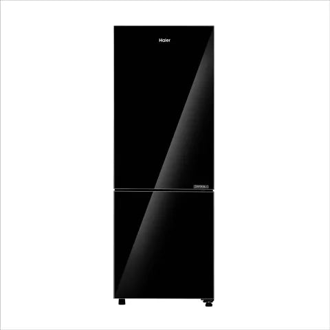 HAIER 265L BOTTOM MOUNT REFRIGERATOR – BLACK GLASS HRB-3152PKGA-P-1