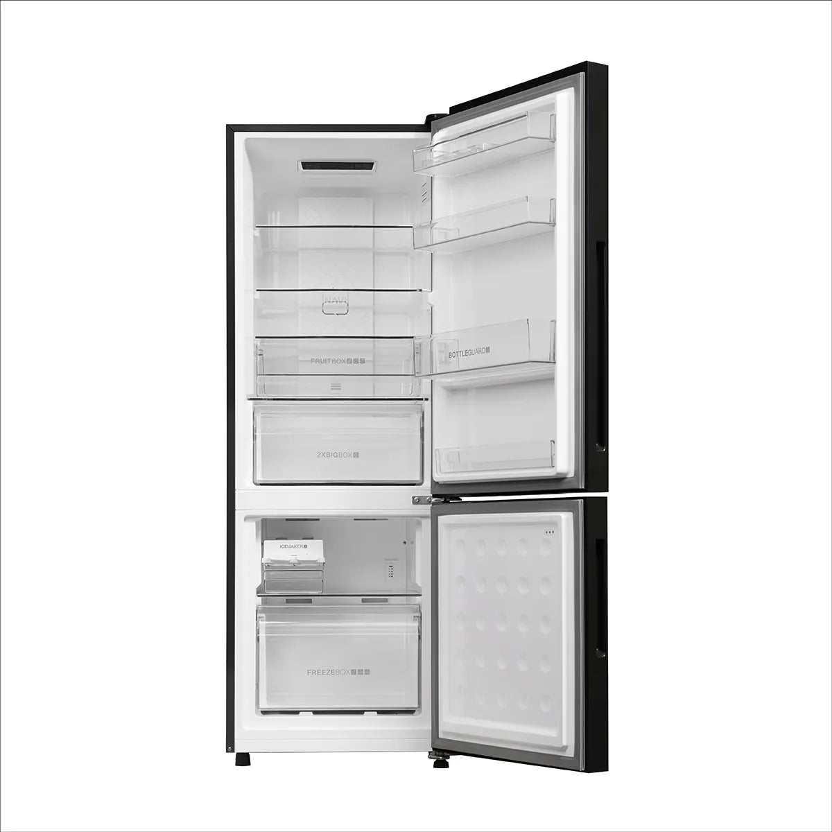 HAIER 265L BOTTOM MOUNT REFRIGERATOR – BLACK GLASS HRB-3152PKGA-P-5