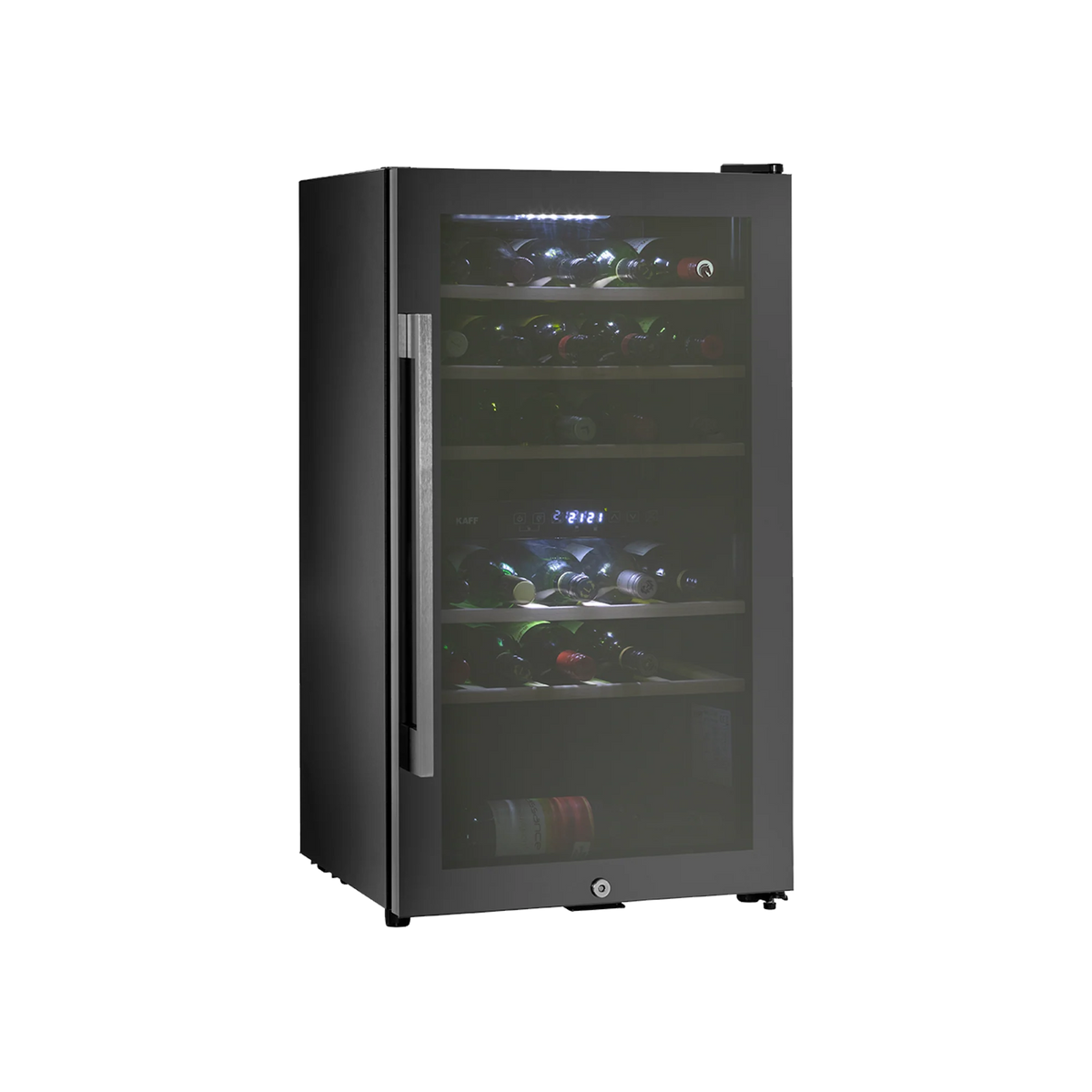KAFF WC 76 DZ - Free Standing Wine Cooler, 29 Bottles Capacity, Touch Control