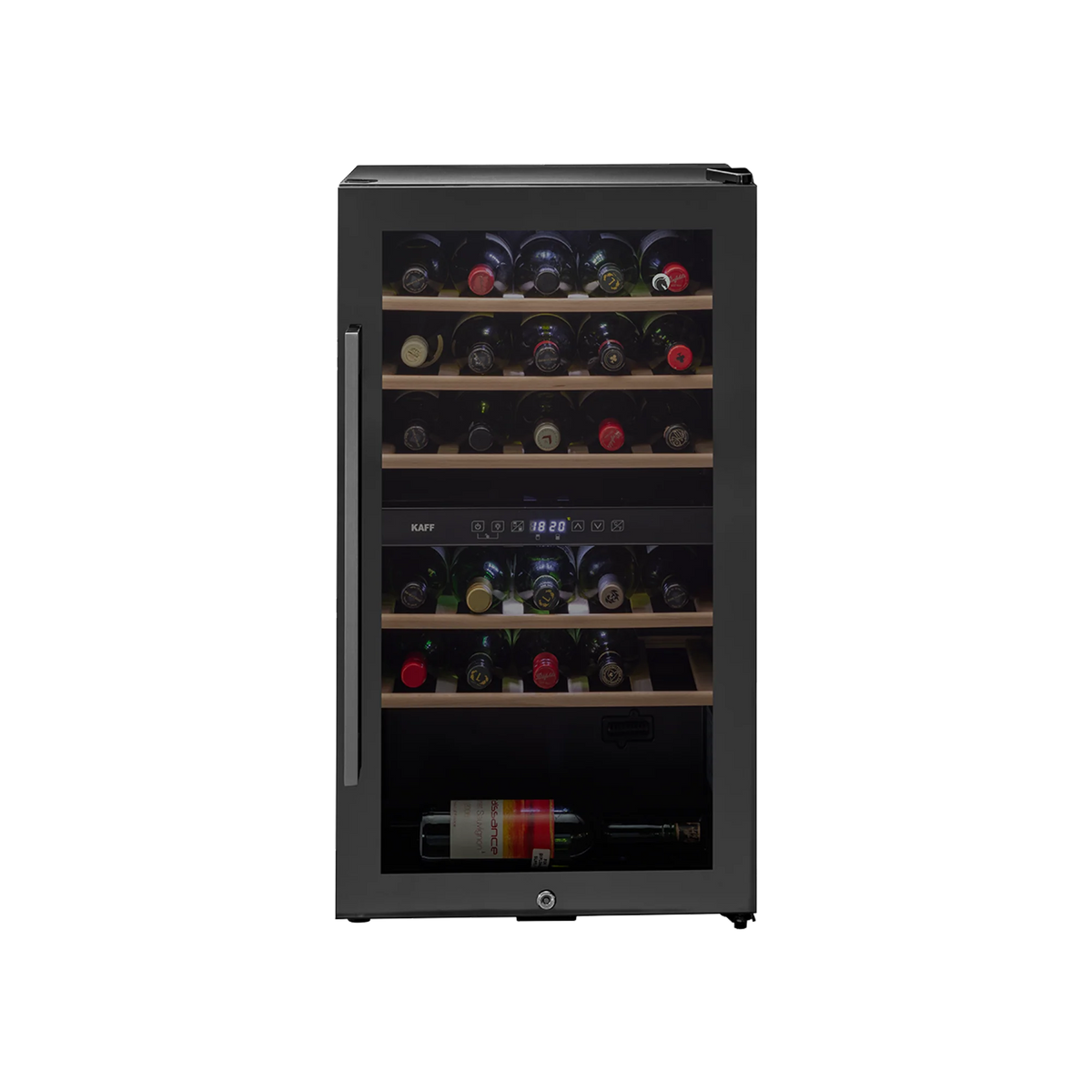 KAFF WC 76 DZ - Free Standing Wine Cooler, 29 Bottles Capacity, Touch Control