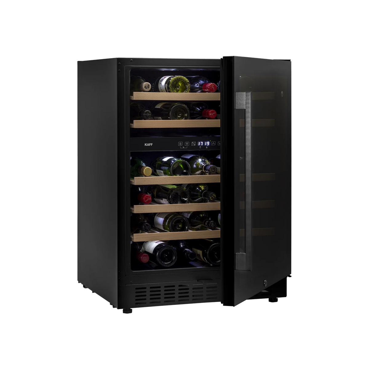 KAFF WC135 - DZ Dual Zone Wine Cooler (Built-in), 46 Bottles Capacity, Touch Control