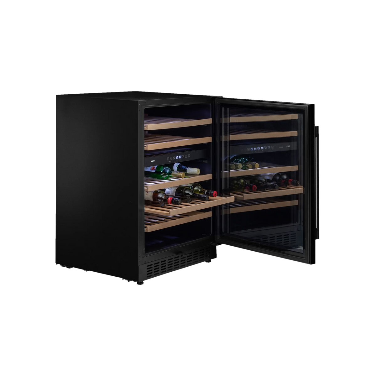 KAFF WC135 - DZ Dual Zone Wine Cooler (Built-in), 46 Bottles Capacity, Touch Control
