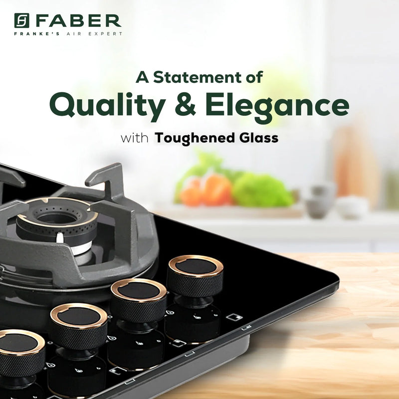 Faber Hob Experia HT704 ALU AI 70 cm Built-In Gas Hob – 4 Brass Burners, Auto-Electric Ignition & Premium Glass Top-16