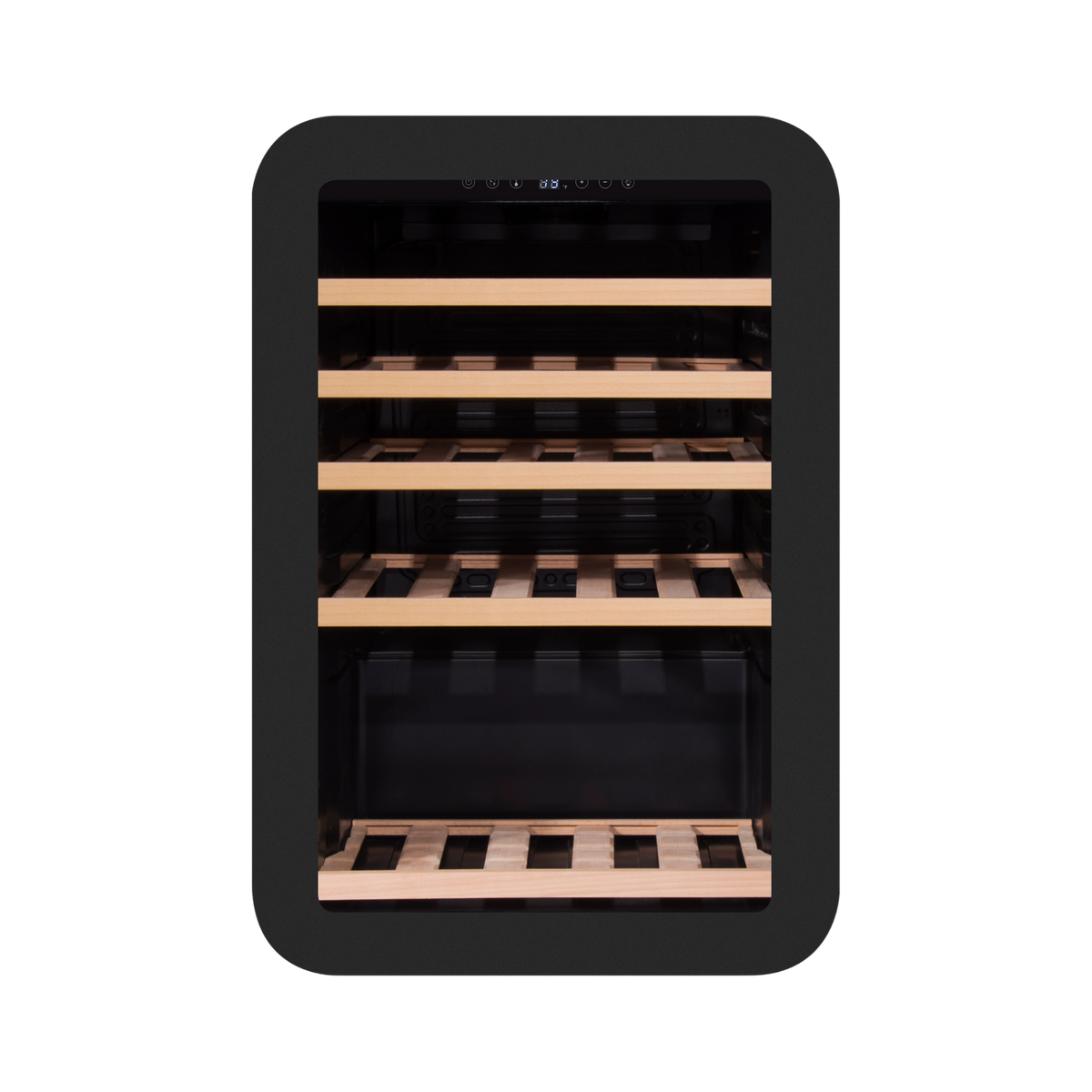 Carysil Retro Wine Chiller 40 Bottles (118L) | Single Zone 3°C–20°C | Compact Freestanding Wine Cooler | Toughened Glass Door | Stylish Retro Design-1