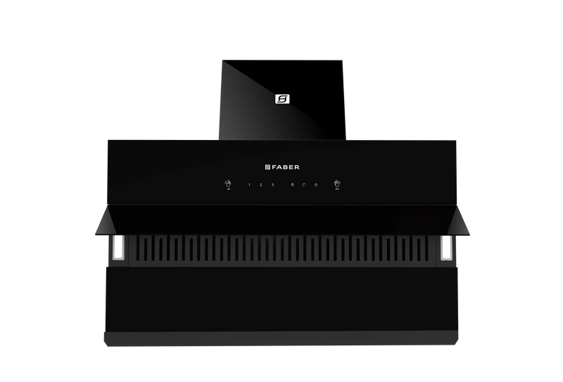 Faber Zenith FL HC SC BK IN 90 cm Wall-Mounted Chimney – 1400 m³/hr Suction, Filterless Auto-Clean, Touch & Gesture Control-11