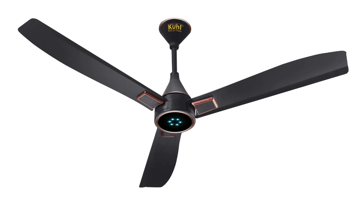 Kühl Arctis A8 BLDC Ceiling Fan 1200mm | 5 Star Energy Saving Fan | LED Speed Display | Silent 3 Blade Fan | Remote Control | Anti-Dust