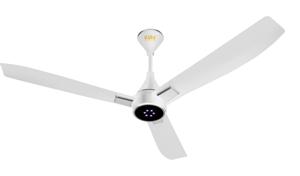 Kühl Arctis A8 BLDC Ceiling Fan 1200mm | 5 Star Energy Saving Fan | LED Speed Display | Silent 3 Blade Fan | Remote Control | Anti-Dust-1
