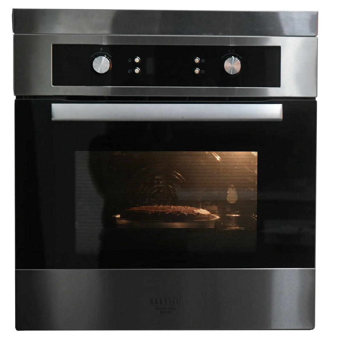 Carysil Built-In Oven BIO-02 – 65L Capacity, 11 Function + Auto Cooking, 5” TFT Touch Control, Black Glass Finish, 30°C–250°C Temperature Range, Built-In Electric Oven-1