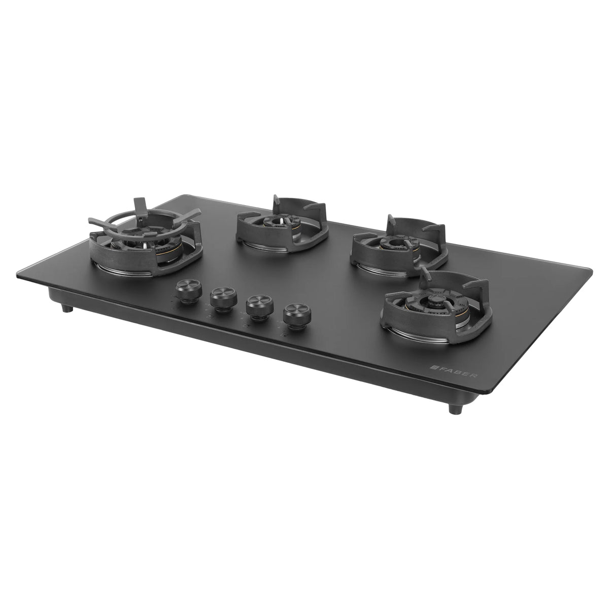 Faber Hob Della HD904 CI AI 90 cm Built-In Gas Hob – 4 Brass Burners, Auto-Electric Ignition & Flame Failure Safety-1